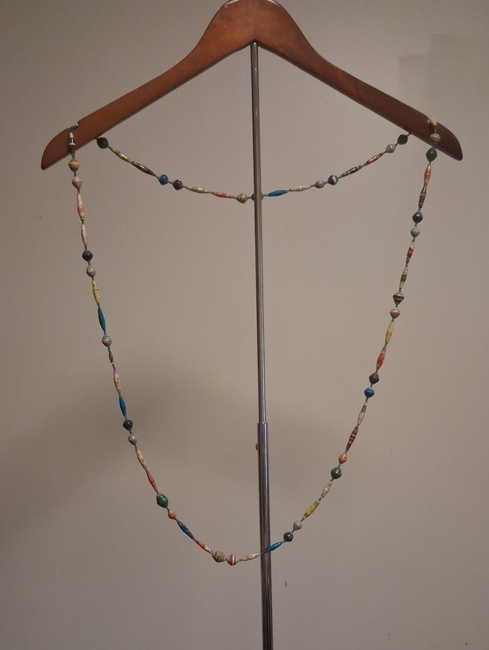 Long Necklace - Paper Bead Lightweight Women’s Jewelry
